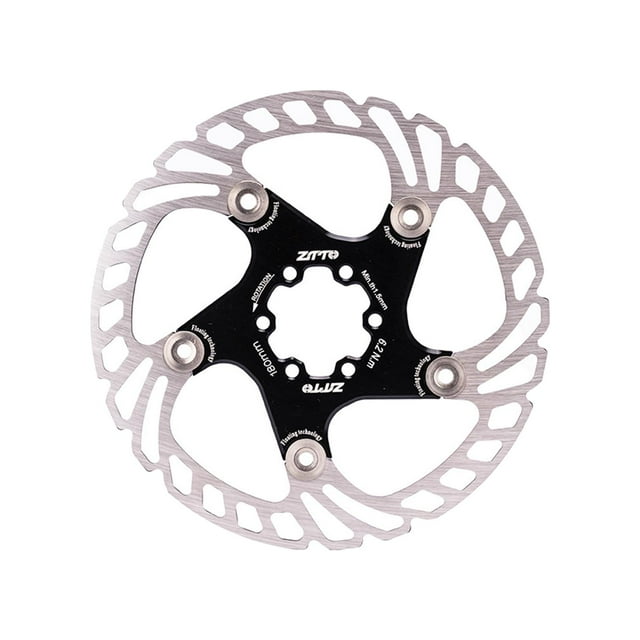 Bike Disc Brake Rotor 140mm 160mm 180mm 203mm, Disc Brake Rotor Bike Mountain Bike Stainless Steel Rotor , Black 180mm