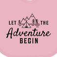 thumbnail image 4 of Inktastic Let the Adventure Begin with Camping Tent and Mountains Boys or Girls Baby Bib, 4 of 4