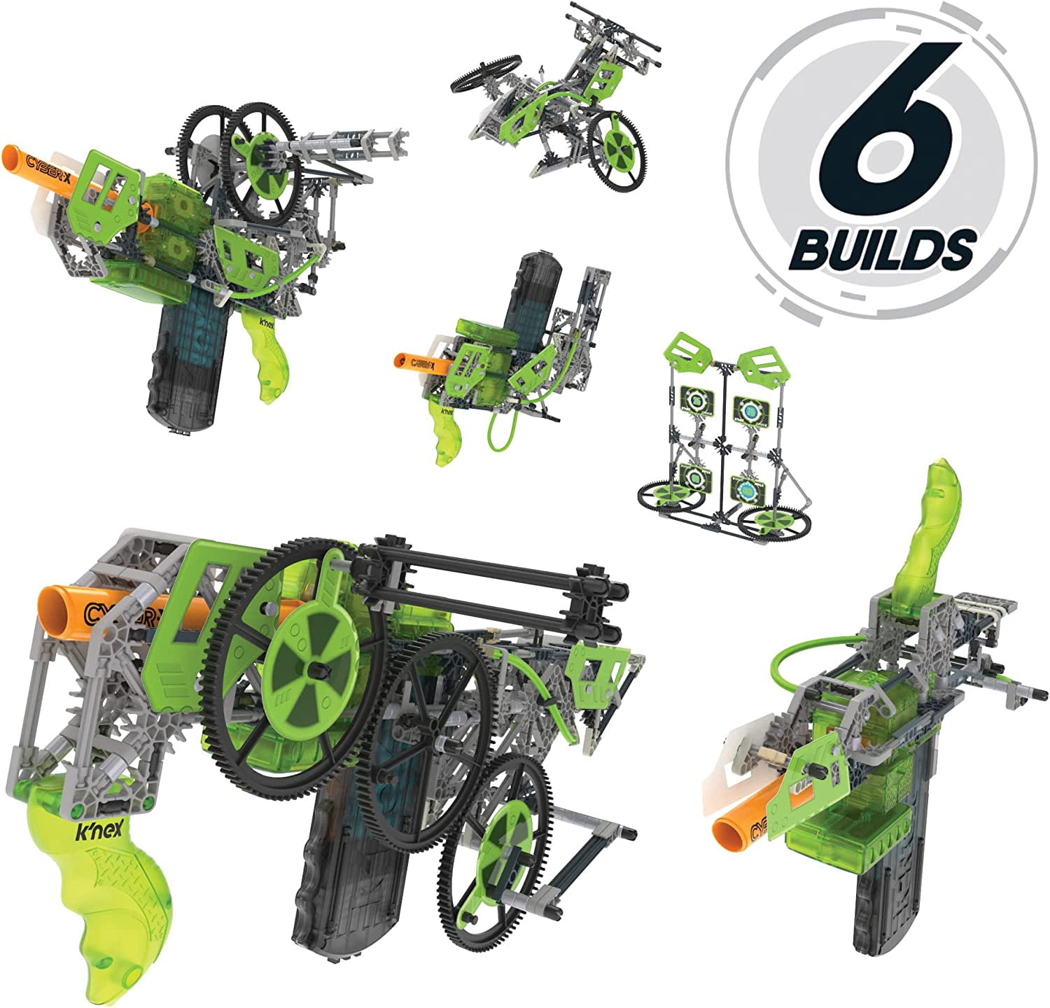 K'NEX Cyber-X C10 Crypto Crank with Motor - Blasts up to 60 ft