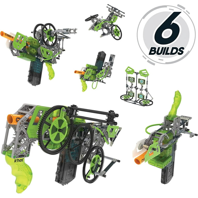 K'NEX Cyber-X C10 Crypto Crank with Motor - Blasts up to 60