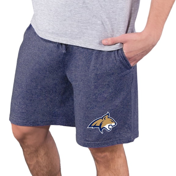 Men's Concepts Sport  Navy Montana State Bobcats Quest Knit Jam Shorts