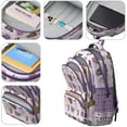thumbnail image 4 of Cute Pitbull Terriers Dog and Flower Backpack for School,Cute School Bag,Schoolbag with Adjustable Shoulder Straps & Padded Back,16.9 Inch, 4 of 5