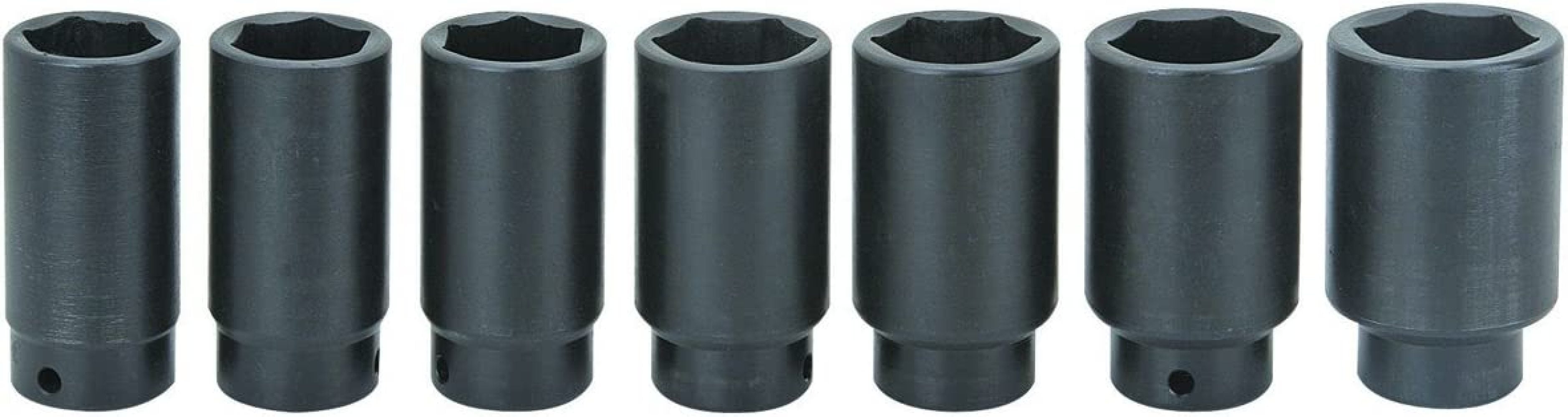 7 Piece 1/2" Drive Front Wheel Drive Axle Lock Nut Socket Set
