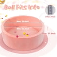 thumbnail image 2 of Piscina de bolas para bebés SIUUHOVS, 90 x 30 x 5 cm, espuma viscoelástica suave, rosa, 2 of 7