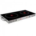 thumbnail image 1 of Megachef Ceramic Infrared Double Cooktop, 25 Inch, Black, 1 of 5