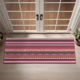 thumbnail image 2 of Boho Red Colorful Striped Ethnic Pattern Door Rugs,Washable Non Slip Door Mats Indoor,Decorative Door Mats,Entry Mat Indoor for Entrance,Bedroom,Kitchen,Bathroom,16"x47", 2 of 6