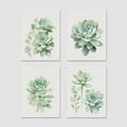 thumbnail image 3 of PixonSign&nbsp;Frameless Pastel Echeveria Cactus Succulent Wall Art, Set of 4 Nature Wilderness Prints, Botanical Floral Plant Wall Décor, Rustic Artwork for Living Room, Bedroom, Office - 11"x14", 3 of 5