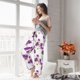 thumbnail image 5 of Balery Orchids Flowers Pantalones de pijama para mujer, pijamas ultraligeros, pantalones de estar por casa-Small, 5 of 6