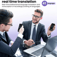 thumbnail image 4 of Intelligent Language Translator Instant Two Way Communication,Offline/Online Voice and Photo Translation 138 Languages, 4 of 4