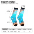thumbnail image 2 of Rateoe Underwater Aquarium Arches for Women Casual Calf Socks - Cute Crew Socks - Thin Soft Above Ankle Socks Size 5-11, 2 of 6