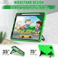 thumbnail image 6 of Dteck Case for iPad Pro 11 inch 4th/3rd/2nd/1st Gen/iPad Air 4th/5th Gen 10.9",Shockproof Rugged Rubber Kids Friendly Case Pencil Holder Stand Cover for iPad Pro 11 2022/2021/2020/2018,Green+Black, 6 of 8