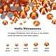 thumbnail image 2 of 1450 Pcs Strass Hotfix Gemas de Cristal de Vidrio (Conjunto SS6-SS30, Naranja), 2 of 6
