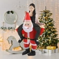 thumbnail image 4 of Santa Costume, Carry Mascot Costume Ride On Me Christmas Costume Funny Father Christmas Riding Inflatable, 4 of 8