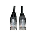 thumbnail image 1 of Eaton Tripp Lite Series Cat5e 350 MHz Snagless Molded (UTP) Ethernet Cable (RJ45 M/M), PoE - Black, 10 ft. (3.05 m) - Patch cable - RJ-45 (M) to RJ-45 (M) - 10 ft - UTP - CAT 5e - booted, snagless - black, 1 of 6