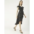 thumbnail image 4 of Moomaya Printed Viscose Front Slit Ruffle Dress, Summer Resort Wear Women Clothing, 4 of 8