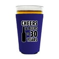 thumbnail image 1 of Cheers & Beers to 30 Years Pint Glass Coolie (Purple, 4 Pack), 1 of 2