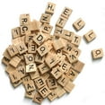 thumbnail image 1 of 500 Wood Letter Tiles,Scrabble Letters For Crafts, DIY Wood Gift Decoration, Making Alphabet Coasters And Scrabble Crossword Game, 1 of 3