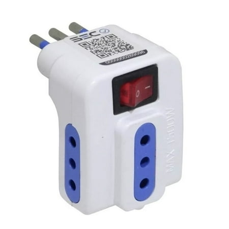 Enchufe Triple Con Interruptor De 1500W Max