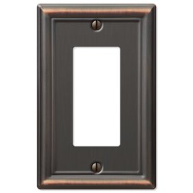 Single Decorative Blank 1 Gang Decora Wall Switch Plate Outlet