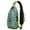 Boho Folk Manda, variant on Watermelon Lovers Sling Backpack with Tropical Summer Fruit Pattern, Cute Watermelon Print Crossbody Daypack, Aesthetic Sunshine Beach Design, Lightweight Adjustable Strap