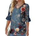 thumbnail image 2 of White Summer Tops for Women Dressy Elegant Blouses for Women Evening Party Red Shirts for Women Trendy, 2 of 6