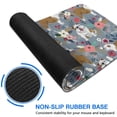 thumbnail image 6 of Long Mouse Pads for Desk,Bulldog Dog and Flower Florals Desk Mats on Top Of Desks, Desk Mouse Pad Extra Large with 3mm Non-Slip Base and Stitched Edge for Gaming,Office,Work,Home 31.5"x11.8", 6 of 6