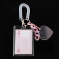 thumbnail image 3 of Soporte de acrílico transparente para sesión fotográfica, funda para tarjeta de identificación, fundas para fotos, llavero portátil para tarjeta de id Rosado Sunnimix Titular de la tarjeta fotográfica, 3 of 7