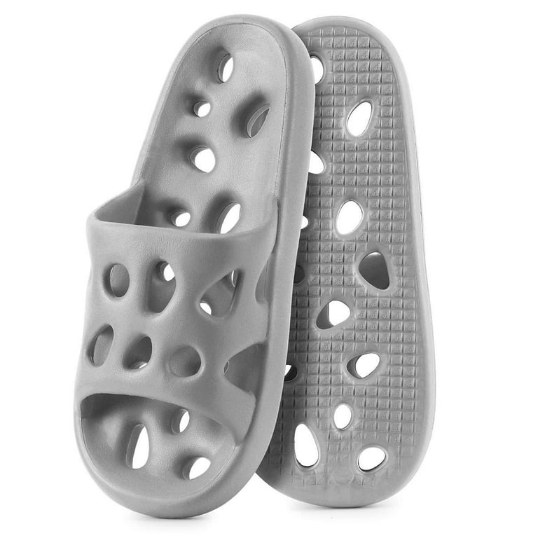 Shower shoes with on sale holes