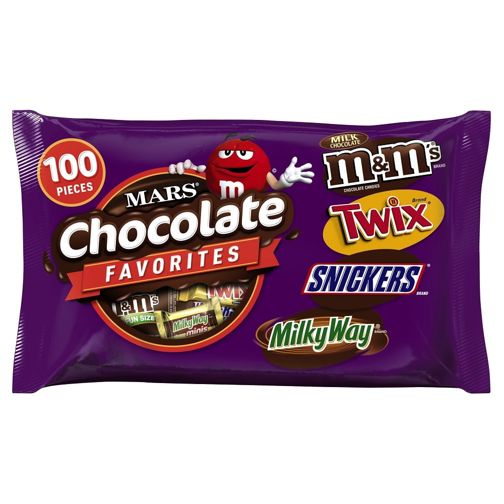 Mars Wrigley Chocolate Favorites Variety Candy Bag Contains 100