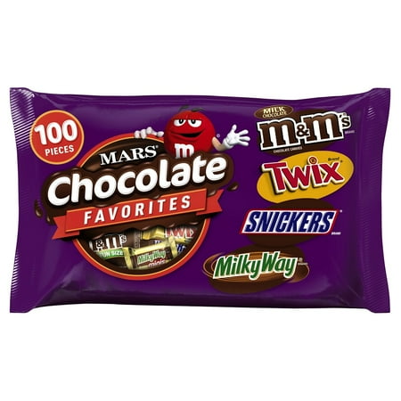 UPC 040000518174 product image for Mars Wrigley Chocolate Favorites Variety Candy Bag  Contains 100 Pieces, 37.12 O | upcitemdb.com