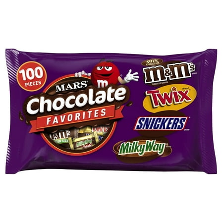 Mars Wrigley Chocolate Favorites Variety Candy Bag | Contains 100 Pieces, 37.12 Oz.