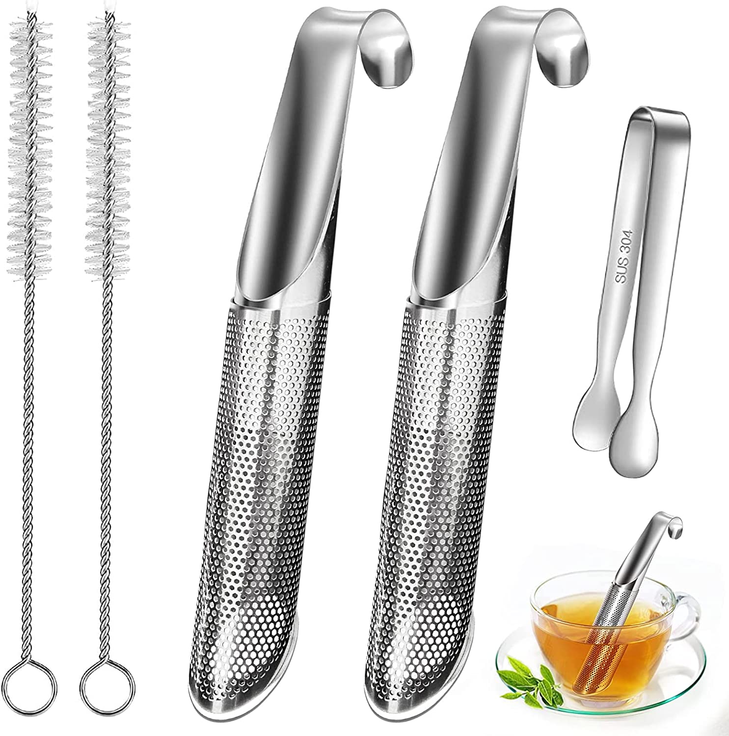 MoveCatcher Tea Infuser for Loose Tea, APOIMNA 304 Stainless Steel Tea