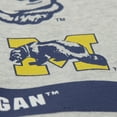 thumbnail image 4 of Men's Mitchell & Ness Heather Gray Michigan Wolverines All Over Print Sweatshirt, 4 of 6