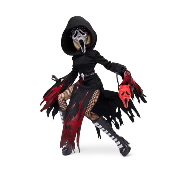Collectible Doll Haus of Dread Scream Limited Edition Scream™ Ghost Face™ Bling Mask Collector Fashion Doll with Doll Stand and Accessories
