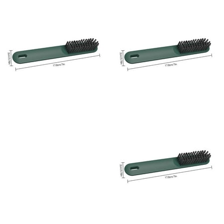 

3pcs Cute Small Shoe Brush Laundry Soft Brush Travel Cleaning Brush [White Card Pack]