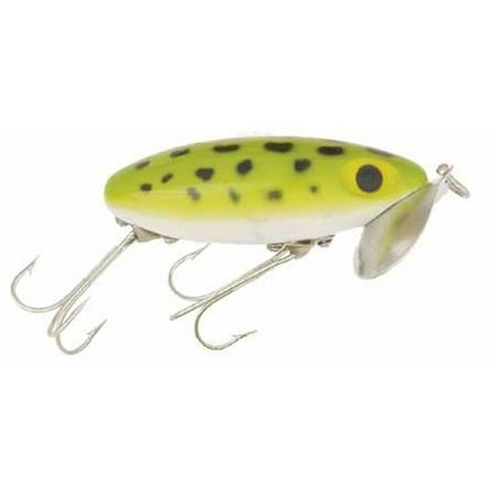 Arbogast Jitterbug Fishing Lure 1/4Oz Frog White Belly - (Best Fishing Lakes In Bc)