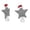 A, variant on Christmas Tree Topper Star, Hollow 3D Multicolor Fabric Ornament for Indoor Display