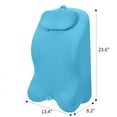 thumbnail image 2 of BINBANK Bed Wedge Pillow, Memory Foam Reading Pillow for Back Support, Blue, 2 of 6