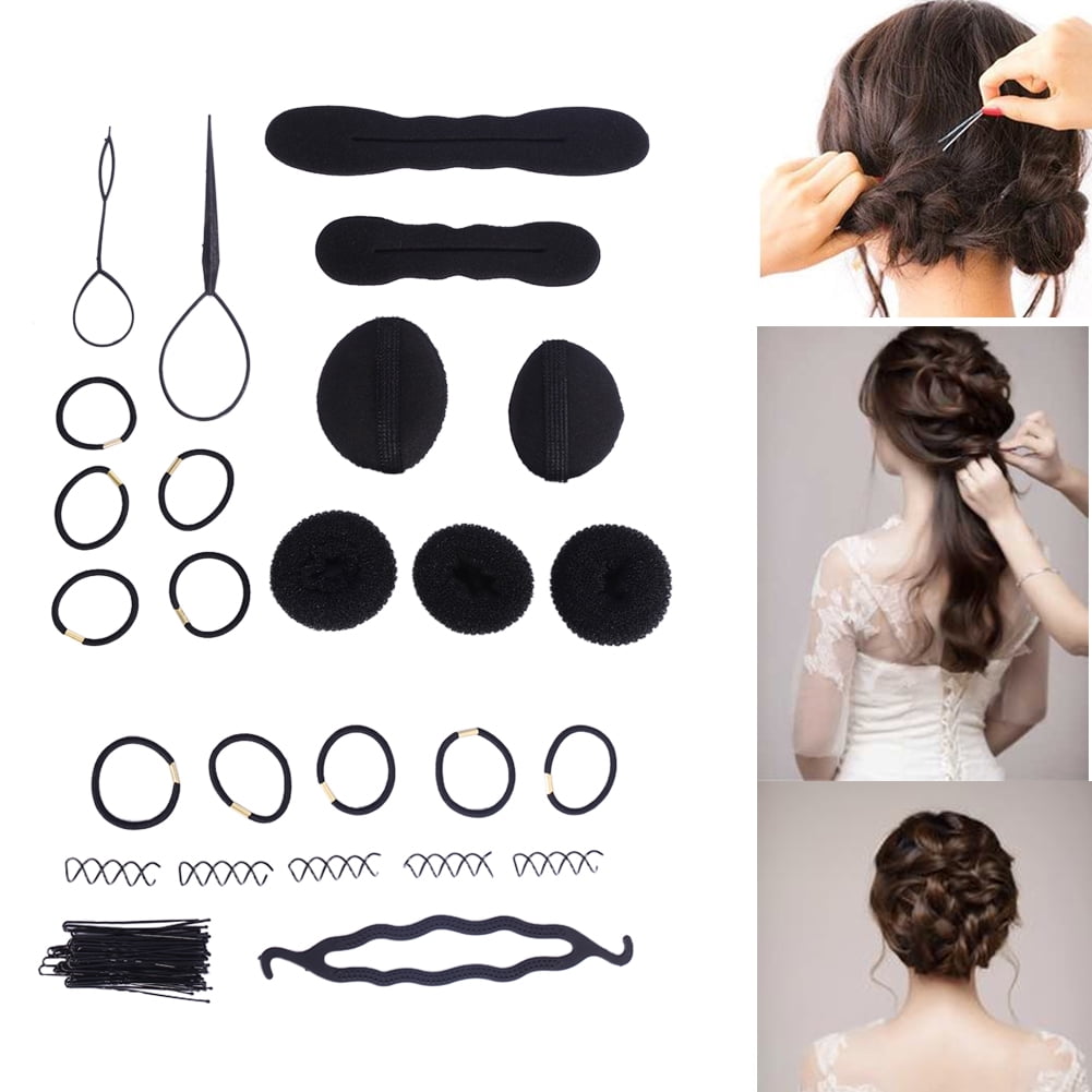 Greensen Hairpins Hair Braid Tools Hair Maker Accessories 65 Pcs Fashion Women Magic Hair Twist Styling Accessories Hairpins Bun Maker Braid Tools