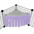 thumbnail image 1 of Escondite Forestal de Forro Polar Esquinero para Cobayas, Hurones, Chinchillas, Erizos, Conejos Enanos y Otras Mascotas Pequeñas - Accesorios y Juguetes Púrpura brillar Electrónica, 1 of 5