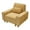 Mustard|Armchair, variant on Aukfa 3 Piece Sofa Set - 99" Oversized 3 Seat Couch with Cup Holders&Pillows, Solid Wood Legs, Gray
