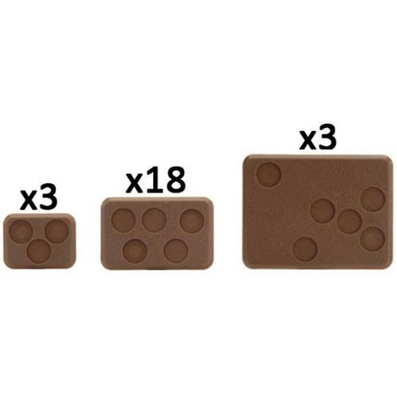 Flames of War Mixed Bases (with figure holes) FOW XX108