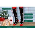 thumbnail image 5 of 3 Pairs Christmas Compression Socks for Women & Men Circulation 15-20 mmHg - Better Blood Flow, Swelling , Best Support for Medical, Running, Nursing,Christmas Gifts for Nurses Travel Pregnancy, 5 of 6