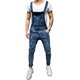 thumbnail image 1 of Pantalones de mezclilla rasgados para hombre Peto Peto y pantalones vaqueros con tirantes Pantalones de trabajo, 1 of 1