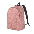 thumbnail image 1 of Easygdp Rose Gold Glitter Mochila de Lona Resistente para Laptop, Compatible con Laptops de 15 a 17 pulgadas, Ideal para Escuela, Trabajo y Viajes-Small, 1 of 5