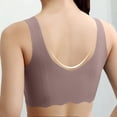 thumbnail image 4 of Wdgfv Women Bra Floral Lace Bralette Padded Breathable Racerback Lace Bra White M, 4 of 4