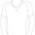 thumbnail image 2 of Bling Jewelry Mens Sterling Silver Dog Tag Pendant Necklace Men and Teens, 2 of 5