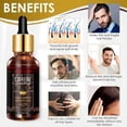 thumbnail image 4 of Sérum para el crecimiento del cabello con biotina y cafeína, aceite capilar multiusos para cabello seco, dañado y con puntas abiertas., 4 of 5