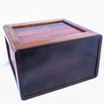 thumbnail image 3 of Handmade Rosewood Wooden Urns for Human Ashes Adult Large - Wooden Box Funeral Cremation Urns for Ashes Engraving (10.5" x 6.5" x 10.5" - 300 lb or 136 kg, Natural), 3 of 3