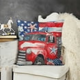 thumbnail image 2 of SHANXI Truck American Flag Couch Pillow Cases Throw Pillows For Party Room 18x18in, 2 of 5